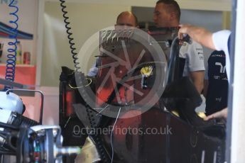 World © Octane Photographic Ltd. Formula 1 - Canadian Grand Prix - Thursday Pit Lane. Williams Martini Racing FW40 floor. Circuit Gilles Villeneuve, Montreal, Canada. Thursday 8th June 2017. Digital Ref: 1848LB2D1321