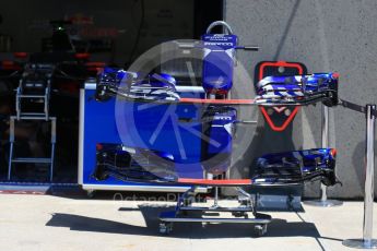 World © Octane Photographic Ltd. Formula 1 - Canadian Grand Prix - Thursday Pit Lane. Sauber F1 Team C36. Circuit Gilles Villeneuve, Montreal, Canada. Thursday 8th June 2017. Digital Ref: 1848LB2D1359