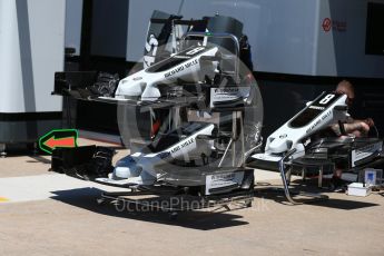 World © Octane Photographic Ltd. Formula 1 - Canadian Grand Prix - Thursday Pit Lane. Romain Grosjean - Haas F1 Team VF-17. Circuit Gilles Villeneuve, Montreal, Canada. Thursday 8th June 2017. Digital Ref: 1848LB2D1366