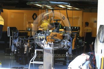 World © Octane Photographic Ltd. Formula 1 - Canadian Grand Prix - Thursday Pit Lane. Nico Hulkenberg - Renault Sport F1 Team R.S.17. Circuit Gilles Villeneuve, Montreal, Canada. Thursday 8th June 2017. Digital Ref: 1848LB2D1369