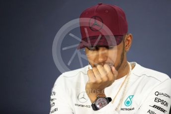 World © Octane Photographic Ltd. Formula 1 - Canadian Grand Prix – Thursday Drivers Press Conference. Lewis Hamilton - Mercedes AMG Petronas F1 Team. Circuit Gilles Villeneuve, Montreal, Canada. Thursday 8th June 2017. Digital Ref: 1847LB1D2103