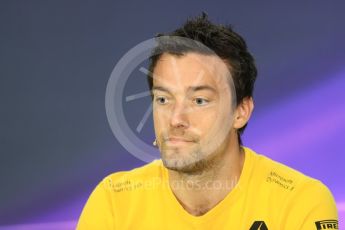 World © Octane Photographic Ltd. Formula 1 - Canadian Grand Prix – Thursday Drivers Press Conference. Jolyon Palmer - Renault Sport F1 Team. Circuit Gilles Villeneuve, Montreal, Canada. Thursday 8th June 2017. Digital Ref: 1847LB1D2109