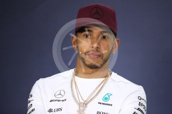 World © Octane Photographic Ltd. Formula 1 - Canadian Grand Prix – Thursday Drivers Press Conference. Lewis Hamilton - Mercedes AMG Petronas F1 Team. Circuit Gilles Villeneuve, Montreal, Canada. Thursday 8th June 2017. Digital Ref: 1847LB1D2172