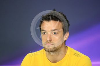World © Octane Photographic Ltd. Formula 1 - Canadian Grand Prix – Thursday Drivers Press Conference. Jolyon Palmer - Renault Sport F1 Team. Circuit Gilles Villeneuve, Montreal, Canada. Thursday 8th June 2017. Digital Ref: 1847LB1D2182
