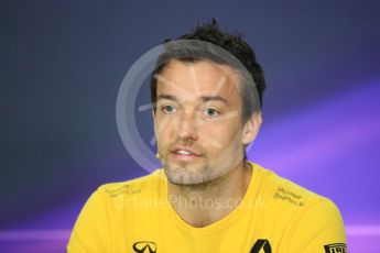 World © Octane Photographic Ltd. Formula 1 - Canadian Grand Prix – Thursday Drivers Press Conference. Jolyon Palmer - Renault Sport F1 Team. Circuit Gilles Villeneuve, Montreal, Canada. Thursday 8th June 2017. Digital Ref: 1847LB1D2190
