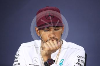 World © Octane Photographic Ltd. Formula 1 - Canadian Grand Prix – Thursday Drivers Press Conference. Lewis Hamilton - Mercedes AMG Petronas F1 Team. Circuit Gilles Villeneuve, Montreal, Canada. Thursday 8th June 2017. Digital Ref: 1847LB1D2203