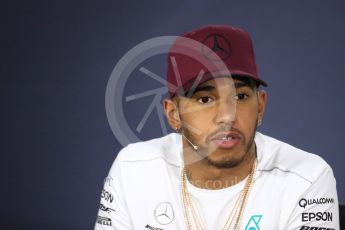 World © Octane Photographic Ltd. Formula 1 - Canadian Grand Prix – Thursday Drivers Press Conference. Lewis Hamilton - Mercedes AMG Petronas F1 Team. Circuit Gilles Villeneuve, Montreal, Canada. Thursday 8th June 2017. Digital Ref: 1847LB1D2216