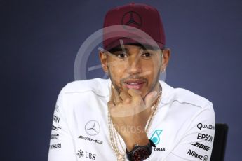 World © Octane Photographic Ltd. Formula 1 - Canadian Grand Prix – Thursday Drivers Press Conference. Lewis Hamilton - Mercedes AMG Petronas F1 Team. Circuit Gilles Villeneuve, Montreal, Canada. Thursday 8th June 2017. Digital Ref: 1847LB1D2249