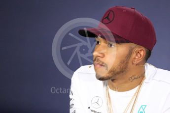 World © Octane Photographic Ltd. Formula 1 - Canadian Grand Prix – Thursday Drivers Press Conference. Lewis Hamilton - Mercedes AMG Petronas F1 Team. Circuit Gilles Villeneuve, Montreal, Canada. Thursday 8th June 2017. Digital Ref: 1847LB1D2284
