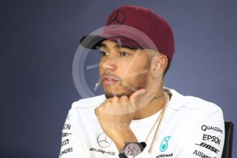 World © Octane Photographic Ltd. Formula 1 - Canadian Grand Prix – Thursday Drivers Press Conference. Lewis Hamilton - Mercedes AMG Petronas F1 Team. Circuit Gilles Villeneuve, Montreal, Canada. Thursday 8th June 2017. Digital Ref: 1847LB1D2327