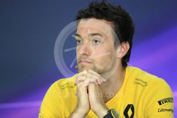 World © Octane Photographic Ltd. Formula 1 - Canadian Grand Prix – Thursday Drivers Press Conference. Jolyon Palmer - Renault Sport F1 Team. Circuit Gilles Villeneuve, Montreal, Canada. Thursday 8th June 2017. Digital Ref: 1847LB1D2333
