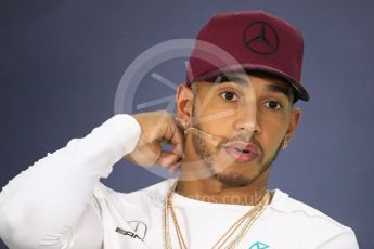 World © Octane Photographic Ltd. Formula 1 - Canadian Grand Prix – Thursday Drivers Press Conference. Lewis Hamilton - Mercedes AMG Petronas F1 Team. Circuit Gilles Villeneuve, Montreal, Canada. Thursday 8th June 2017. Digital Ref: 1847LB1D2413
