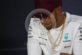 World © Octane Photographic Ltd. Formula 1 - Canadian Grand Prix – Thursday Drivers Press Conference. Lewis Hamilton - Mercedes AMG Petronas F1 Team. Circuit Gilles Villeneuve, Montreal, Canada. Thursday 8th June 2017. Digital Ref: 1847LB1D2432