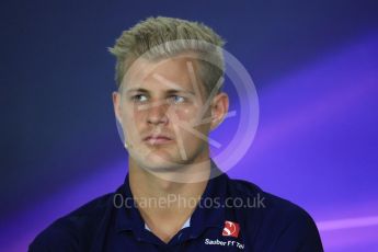 World © Octane Photographic Ltd. Formula 1 - Canadian Grand Prix – Thursday Drivers Press Conference. Marcus Ericsson – Sauber F1 Team. Circuit Gilles Villeneuve, Montreal, Canada. Thursday 8th June 2017. Digital Ref: 1847LB1D2645