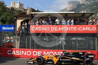 World © Octane Photographic Ltd. Formula 1 - Monaco Grand Prix - Practice 1. Jolyon Palmer - Renault Sport F1 Team R.S.17. Monte Carlo, Monaco. Wednesday 24th May 2017. Digital Ref: 1830CB2D9790