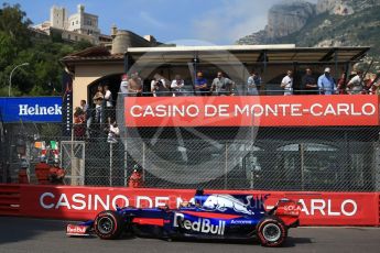 World © Octane Photographic Ltd. Formula 1 - Monaco Grand Prix - Practice 1. Daniil Kvyat - Scuderia Toro Rosso STR12. Monte Carlo, Monaco. Wednesday 24th May 2017. Digital Ref: 1830CB2D9803