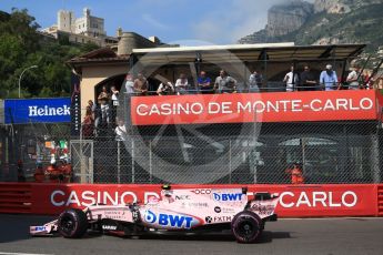 World © Octane Photographic Ltd. Formula 1 - Monaco Grand Prix - Practice 1. Esteban Ocon - Sahara Force India VJM10. Monte Carlo, Monaco. Wednesday 24th May 2017. Digital Ref: 1830CB2D9806