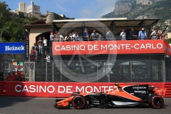 World © Octane Photographic Ltd. Formula 1 - Monaco Grand Prix - Practice 1. Stoffel Vandoorne - McLaren Honda MCL32. Monte Carlo, Monaco. Wednesday 24th May 2017. Digital Ref: 1830CB2D9810