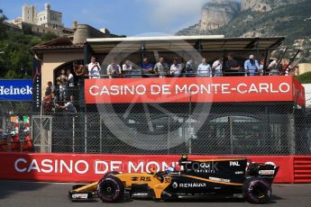 World © Octane Photographic Ltd. Formula 1 - Monaco Grand Prix - Practice 1. Jolyon Palmer - Renault Sport F1 Team R.S.17. Monte Carlo, Monaco. Wednesday 24th May 2017. Digital Ref: 1830CB2D9831