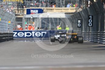 World © Octane Photographic Ltd. Formula 1 - Monaco Grand Prix - Practice 1. Jolyon Palmer - Renault Sport F1 Team R.S.17. Monte Carlo, Monaco. Wednesday 24th May 2017. Digital Ref: 1830CB7D5682