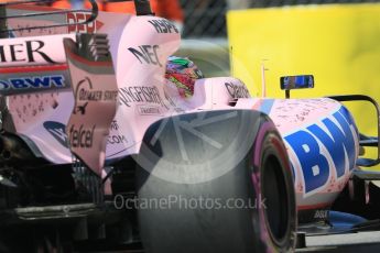 World © Octane Photographic Ltd. Formula 1 - Monaco Grand Prix - Practice 1. Sergio Perez - Sahara Force India VJM10. Monte Carlo, Monaco. Wednesday 24th May 2017. Digital Ref: 1830CB7D5688