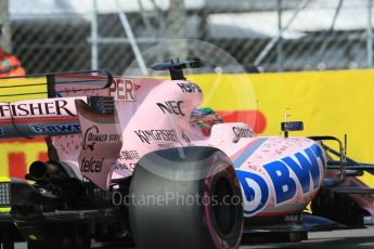 World © Octane Photographic Ltd. Formula 1 - Monaco Grand Prix - Practice 1. Sergio Perez - Sahara Force India VJM10. Monte Carlo, Monaco. Wednesday 24th May 2017. Digital Ref: 1830CB7D5692