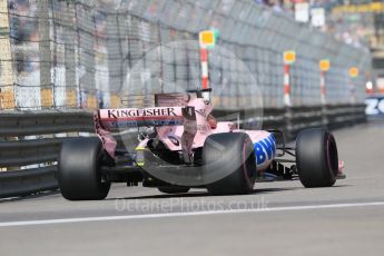 World © Octane Photographic Ltd. Formula 1 - Monaco Grand Prix - Practice 1. Sergio Perez - Sahara Force India VJM10. Monte Carlo, Monaco. Wednesday 24th May 2017. Digital Ref: 1830CB7D5698