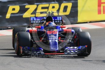 World © Octane Photographic Ltd. Formula 1 - Monaco Grand Prix - Practice 1. Carlos Sainz - Scuderia Toro Rosso STR12. Monte Carlo, Monaco. Wednesday 24th May 2017. Digital Ref: 1830CB7D5904