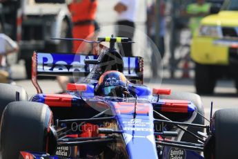 World © Octane Photographic Ltd. Formula 1 - Monaco Grand Prix - Practice 1. Carlos Sainz - Scuderia Toro Rosso STR12. Monte Carlo, Monaco. Wednesday 24th May 2017. Digital Ref: 1830CB7D5908