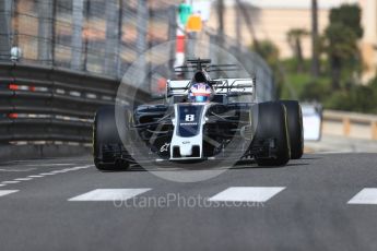 World © Octane Photographic Ltd. Formula 1 - Monaco Grand Prix - Practice 1. Romain Grosjean - Haas F1 Team VF-17. Monte Carlo, Monaco. Wednesday 24th May 2017. Digital Ref: 1830LB1D6148
