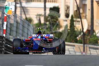 World © Octane Photographic Ltd. Formula 1 - Monaco Grand Prix - Practice 1. Carlos Sainz - Scuderia Toro Rosso STR12. Monte Carlo, Monaco. Wednesday 24th May 2017. Digital Ref: 1830LB1D6288