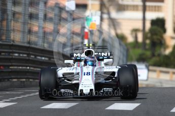World © Octane Photographic Ltd. Formula 1 - Monaco Grand Prix - Practice 1. Lance Stroll - Williams Martini Racing FW40. Monte Carlo, Monaco. Wednesday 24th May 2017. Digital Ref: 1830LB1D6329
