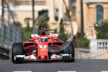 World © Octane Photographic Ltd. Formula 1 - Monaco Grand Prix - Practice 1. Kimi Raikkonen - Scuderia Ferrari SF70H. Monte Carlo, Monaco. Wednesday 24th May 2017. Digital Ref: 1830LB1D6335