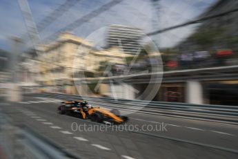 World © Octane Photographic Ltd. Formula 1 - Monaco Grand Prix - Practice 1. Jolyon Palmer - Renault Sport F1 Team R.S.17. Monte Carlo, Monaco. Wednesday 24th May 2017. Digital Ref: 1830LB1D6405