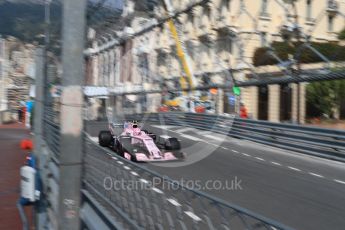 World © Octane Photographic Ltd. Formula 1 - Monaco Grand Prix - Practice 1. Esteban Ocon - Sahara Force India VJM10. Monte Carlo, Monaco. Wednesday 24th May 2017. Digital Ref: 1830LB1D6439