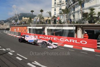 World © Octane Photographic Ltd. Formula 1 - Monaco Grand Prix - Practice 1. Esteban Ocon - Sahara Force India VJM10. Monte Carlo, Monaco. Wednesday 24th May 2017. Digital Ref: 1830LB1D6614