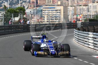 World © Octane Photographic Ltd. Formula 1 - Monaco Grand Prix - Practice 1. Pascal Wehrlein – Sauber F1 Team C36. Monte Carlo, Monaco. Wednesday 24th May 2017. Digital Ref: 1830LB1D6641