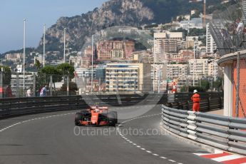 World © Octane Photographic Ltd. Formula 1 - Monaco Grand Prix - Practice 1. Stoffel Vandoorne - McLaren Honda MCL32. Monte Carlo, Monaco. Wednesday 24th May 2017. Digital Ref: 1830LB1D6690