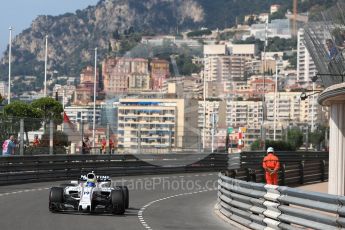 World © Octane Photographic Ltd. Formula 1 - Monaco Grand Prix - Practice 1. Felipe Massa - Williams Martini Racing FW40. Monte Carlo, Monaco. Wednesday 24th May 2017. Digital Ref: 1830LB1D6702