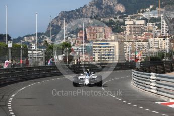 World © Octane Photographic Ltd. Formula 1 - Monaco Grand Prix - Practice 1. Lance Stroll - Williams Martini Racing FW40. Monte Carlo, Monaco. Wednesday 24th May 2017. Digital Ref: 1830LB1D6726