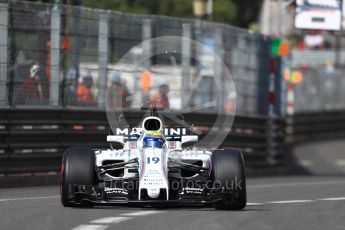 World © Octane Photographic Ltd. Formula 1 - Monaco Grand Prix - Practice 1. Felipe Massa - Williams Martini Racing FW40. Monte Carlo, Monaco. Wednesday 24th May 2017. Digital Ref: 1830LB1D6806
