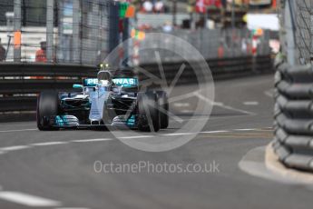 World © Octane Photographic Ltd. Formula 1 - Monaco Grand Prix - Practice 1. Valtteri Bottas - Mercedes AMG Petronas F1 W08 EQ Energy+. Monte Carlo, Monaco. Wednesday 24th May 2017. Digital Ref: 1830LB1D6816