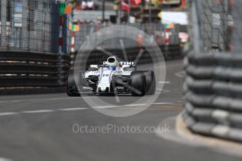 World © Octane Photographic Ltd. Formula 1 - Monaco Grand Prix - Practice 1. Felipe Massa - Williams Martini Racing FW40. Monte Carlo, Monaco. Wednesday 24th May 2017. Digital Ref: 1830LB1D6829