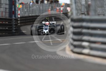 World © Octane Photographic Ltd. Formula 1 - Monaco Grand Prix - Practice 1. Kevin Magnussen - Haas F1 Team VF-17. Monte Carlo, Monaco. Wednesday 24th May 2017. Digital Ref: 1830LB1D6841