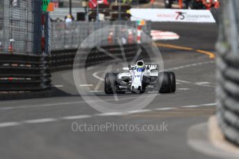 World © Octane Photographic Ltd. Formula 1 - Monaco Grand Prix - Practice 1. Felipe Massa - Williams Martini Racing FW40. Monte Carlo, Monaco. Wednesday 24th May 2017. Digital Ref: 1830LB1D6899