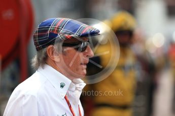 World © Octane Photographic Ltd. Formula 1 - Monaco Grand Prix - Practice 1. Sir Jackie Stewart. Monte Carlo, Monaco. Wednesday 24th May 2017. Digital Ref: 1830LB2D0089