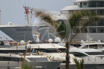 World © Octane Photographic Ltd. Formula 1 - Monaco Grand Prix - Practice 2. Yachts. Monte Carlo, Monaco. Wednesday 24th May 2017. Digital Ref: 1832CB1L9361