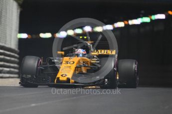 World © Octane Photographic Ltd. Formula 1 - Monaco Grand Prix - Practice 2. Jolyon Palmer - Renault Sport F1 Team R.S.17. Monte Carlo, Monaco. Wednesday 24th May 2017. Digital Ref: 1832CB1L9399