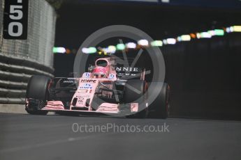 World © Octane Photographic Ltd. Formula 1 - Monaco Grand Prix - Practice 2. Esteban Ocon - Sahara Force India VJM10. Monte Carlo, Monaco. Wednesday 24th May 2017. Digital Ref: 1832CB1L9403