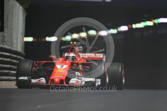 World © Octane Photographic Ltd. Formula 1 - Monaco Grand Prix - Practice 2. Kimi Raikkonen - Scuderia Ferrari SF70H. Monte Carlo, Monaco. Wednesday 24th May 2017. Digital Ref: 1832CB1L9407